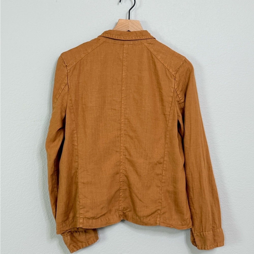 J Crew Natural Linen Vintage Safari Blazer, Pocket Utility Jacket - Picture 8 of 13